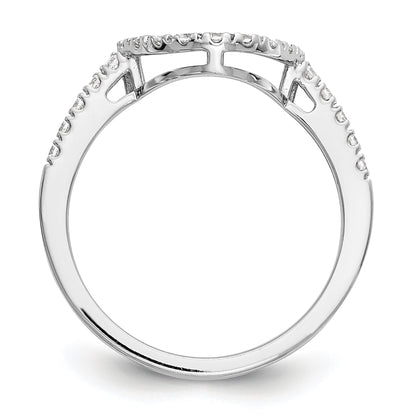 0.21ct. CZ Solid Real 14K White Gold Wedding Wedding Band Ring
