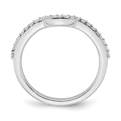 0.23ct. CZ Solid Real 14K White Gold Wedding Wedding Band Ring