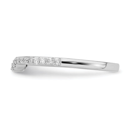 0.23ct. CZ Solid Real 14K White Gold Wedding Wedding Band Ring