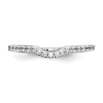 0.25ct. CZ Solid Real 14K White Gold Wedding Wedding Band Ring