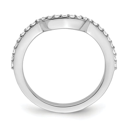 0.30ct. CZ Solid Real 14K White Gold Wedding Wedding Band Ring