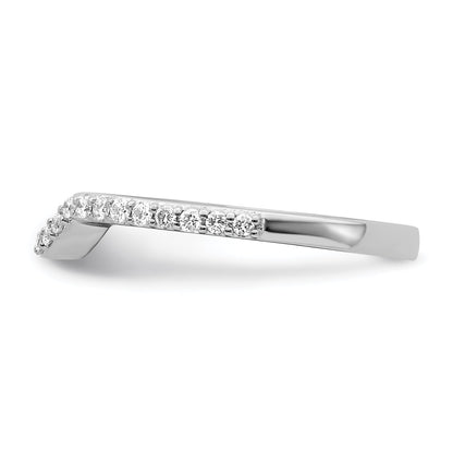 0.30ct. CZ Solid Real 14K White Gold Wedding Wedding Band Ring