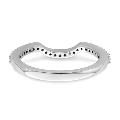 0.30ct. CZ Solid Real 14K White Gold Wedding Wedding Band Ring
