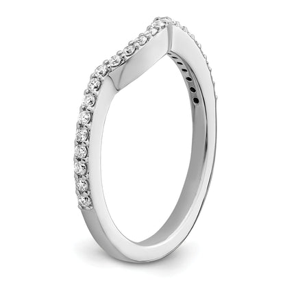 0.30ct. CZ Solid Real 14K White Gold Wedding Wedding Band Ring