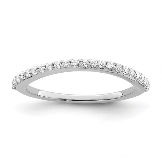 0.25ct. CZ Solid Real 14K White Gold Wedding Wedding Band Ring