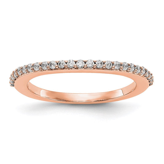 14k rose gold real diamond wedding band rm2335b 025 raa