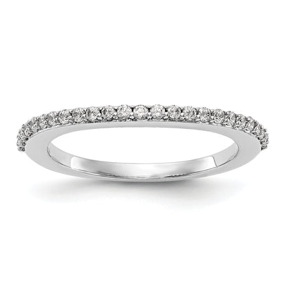 0.28ct. CZ Solid Real 14K White Gold Wedding Wedding Band Ring