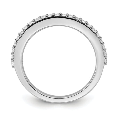 0.35ct. CZ Solid Real 14K White Gold Wedding Wedding Band Ring