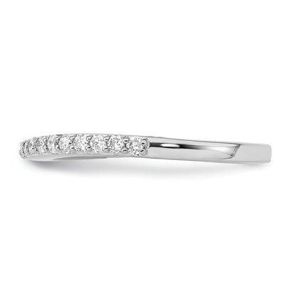 0.35ct. CZ Solid Real 14K White Gold Wedding Wedding Band Ring