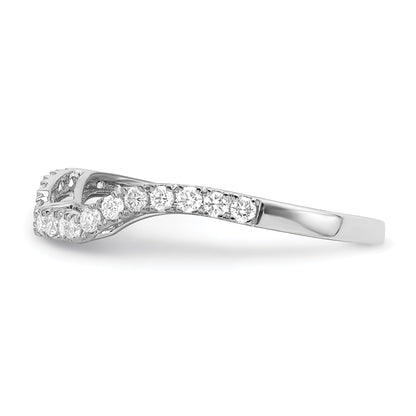 0.27ct. CZ Solid Real 14K White Gold Wedding Wedding Band Ring