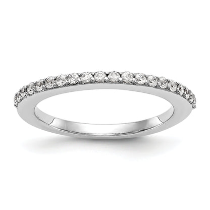 0.22ct. CZ Solid Real 14K White Gold Wedding Wedding Band Ring