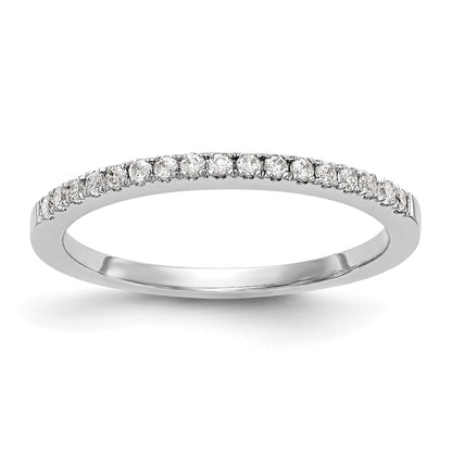 0.17ct. CZ Solid Real 14K White Gold Wedding Wedding Band Ring