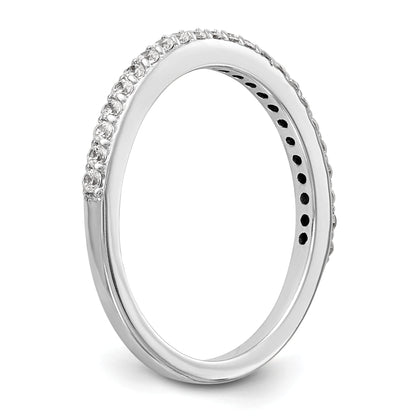 0.25ct. CZ Solid Real 14K White Gold Wedding Wedding Band Ring