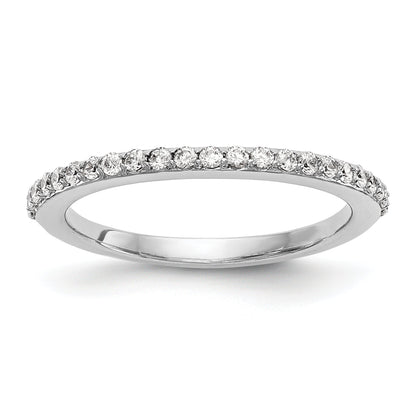 0.25ct. CZ Solid Real 14K White Gold Wedding Wedding Band Ring