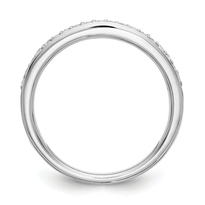 0.20ct. CZ Solid Real 14K White Gold Wedding Wedding Band Ring