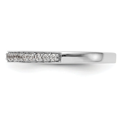 0.20ct. CZ Solid Real 14K White Gold Wedding Wedding Band Ring
