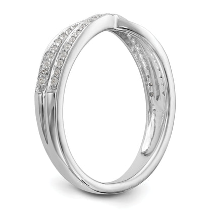 0.19ct. CZ Solid Real 14K White Gold Wedding Wedding Band Ring