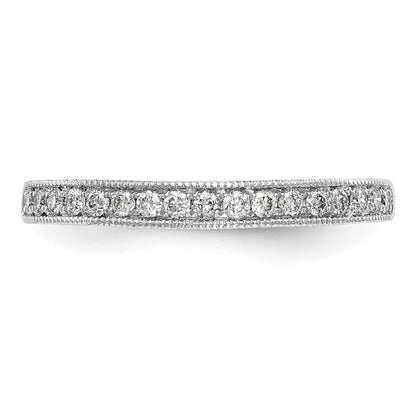 0.20ct. CZ Solid Real 14k White Gold Wedding Wedding Band Ring