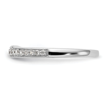 0.20ct. CZ Solid Real 14k White Gold Wedding Wedding Band Ring