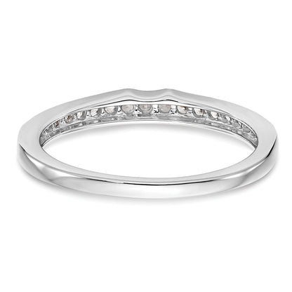 0.20ct. CZ Solid Real 14k White Gold Wedding Wedding Band Ring