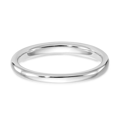 0.07ct. CZ Solid Real 14k White Gold Wedding Wedding Band Ring