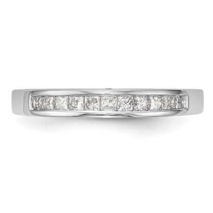 0.30ct. CZ Solid Real 14k White Gold Wedding Wedding Band Ring