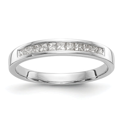 0.30ct. CZ Solid Real 14k White Gold Wedding Wedding Band Ring