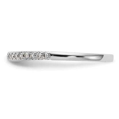 0.10ct. CZ Solid Real 14K White Gold Complete Cluster Engagement Ring
