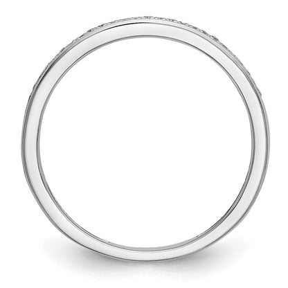 0.16ct. CZ Solid Real 14k Set of 2 White Gold Wedding Wedding Band Ring