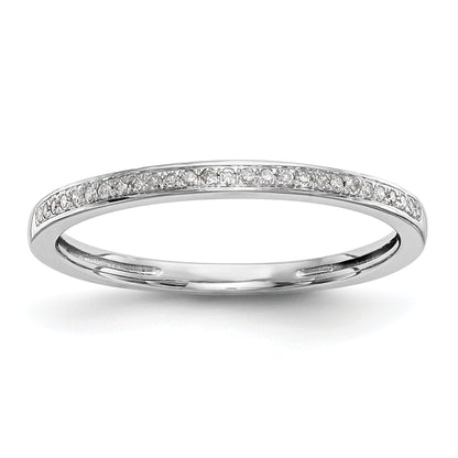 0.16ct. CZ Solid Real 14k Set of 2 White Gold Wedding Wedding Band Ring