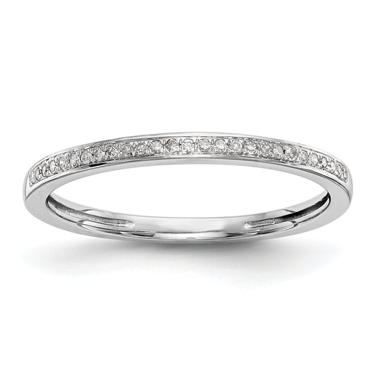 0.16ct. CZ Solid Real 14k Set of 2 White Gold Wedding Wedding Band Ring