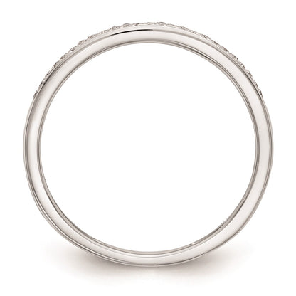 14k Set of 2 White Gold Real Diamond Wedding Band