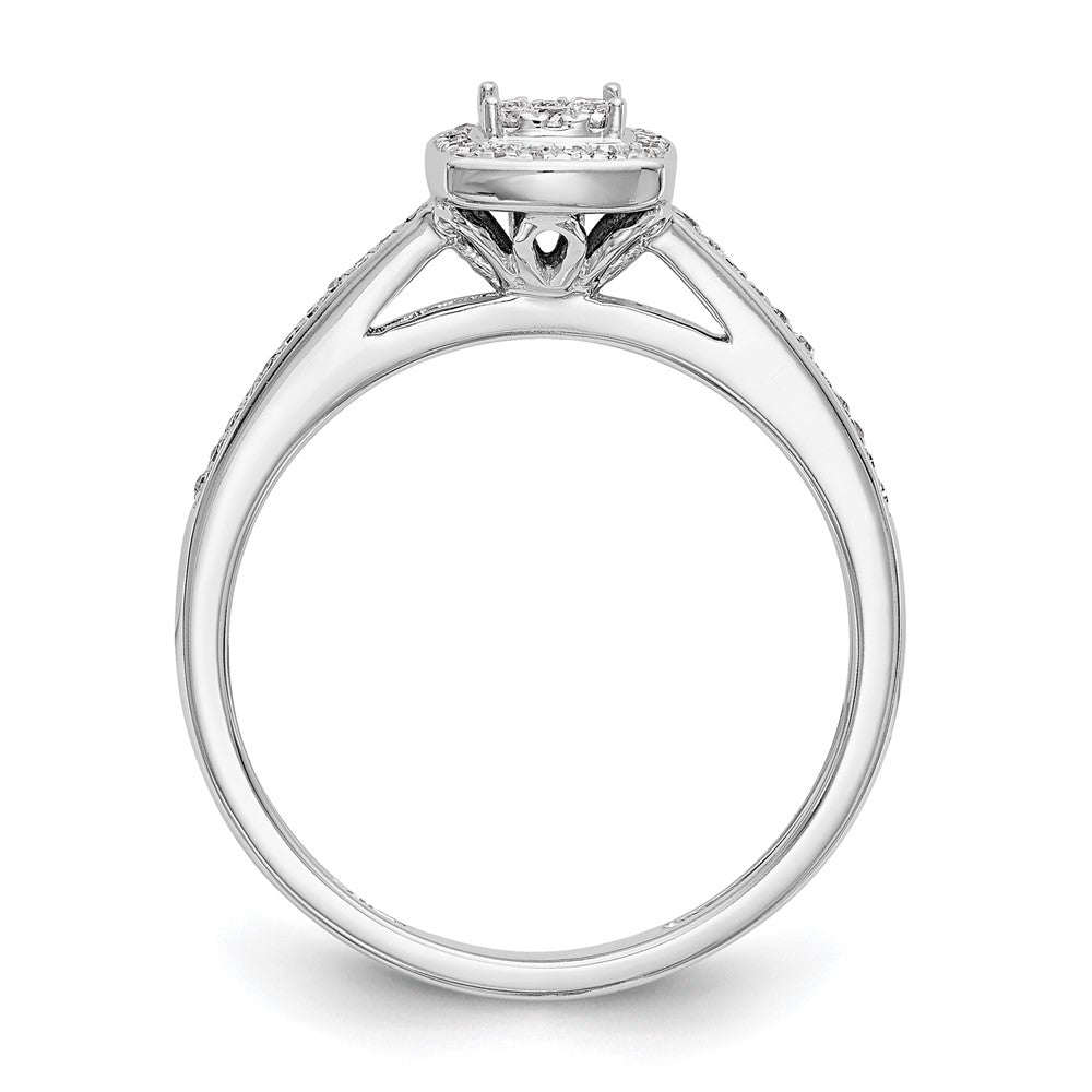 10k white gold complete real diamond cluster engagement ring rm2389e 019 0waa