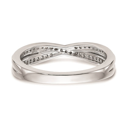 14K White Gold Real Diamond Wedding Band