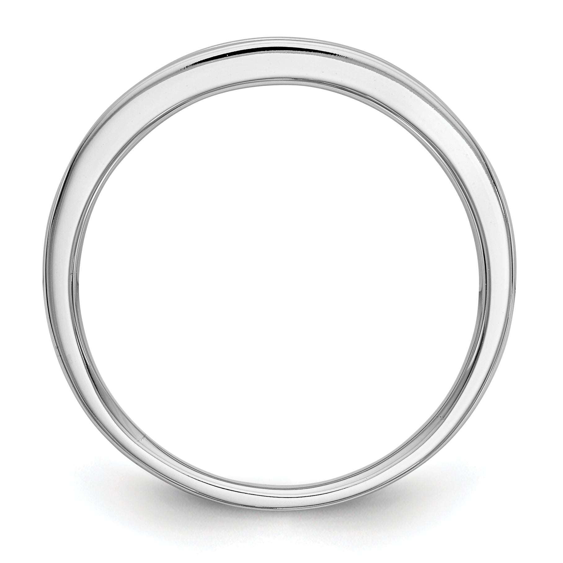 0.25ct. CZ Solid Real 14k White Gold Wedding Wedding Band Ring