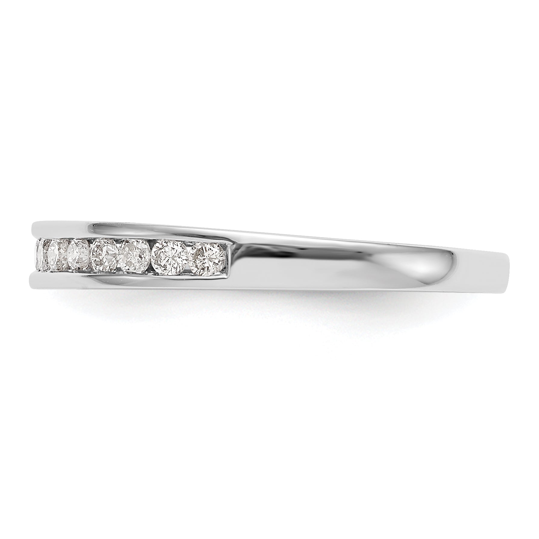 0.25ct. CZ Solid Real 14k White Gold Wedding Wedding Band Ring