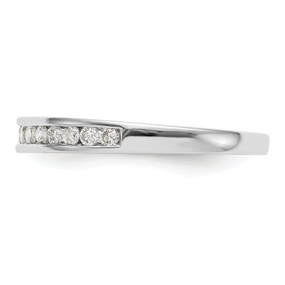 0.25ct. CZ Solid Real 14k White Gold Wedding Wedding Band Ring