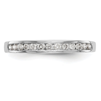 0.25ct. CZ Solid Real 14k White Gold Wedding Wedding Band Ring
