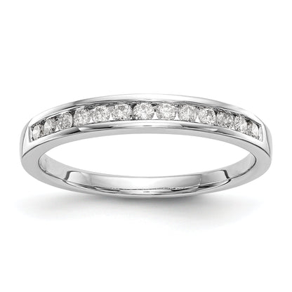 0.25ct. CZ Solid Real 14k White Gold Wedding Wedding Band Ring