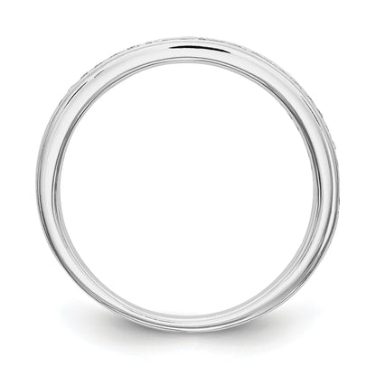 0.23ct. CZ Solid Real 14k White Gold Set of 2 Wedding Wedding Band Rings