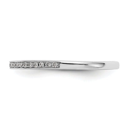 0.23ct. CZ Solid Real 14k White Gold Set of 2 Wedding Wedding Band Rings