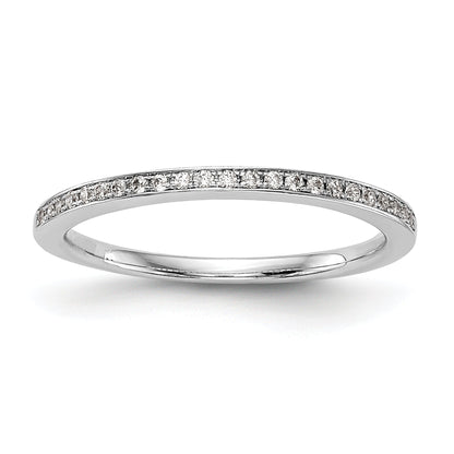 0.23ct. CZ Solid Real 14k White Gold Set of 2 Wedding Wedding Band Rings