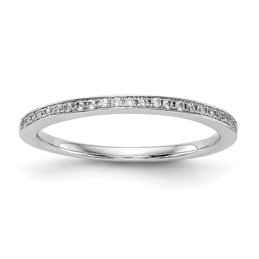 0.23ct. CZ Solid Real 14k White Gold Set of 2 Wedding Wedding Band Rings