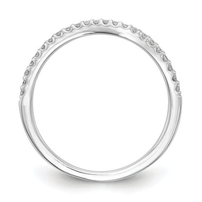 0.16ct. CZ Solid Real 14k White Gold Wedding Wedding Band Ring