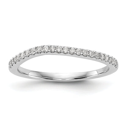 0.16ct. CZ Solid Real 14k White Gold Wedding Wedding Band Ring
