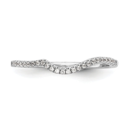 0.10ct. CZ Solid Real 14k White Gold Wedding Wedding Band Ring