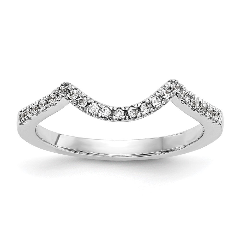 14k white gold real diamond wedding band rm2514b 018 waa
