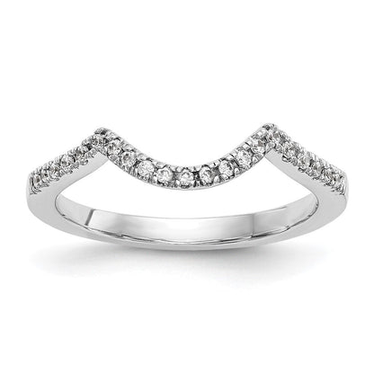 14k white gold real diamond wedding band rm2514b 018 waa