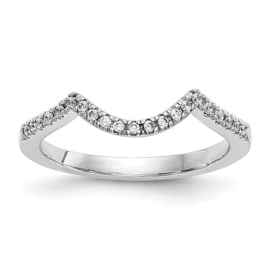 14k white gold real diamond wedding band rm2514b 018 waa