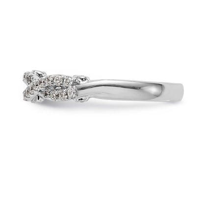 0.23ct. CZ Solid Real 14k White Gold Wedding Wedding Band Ring